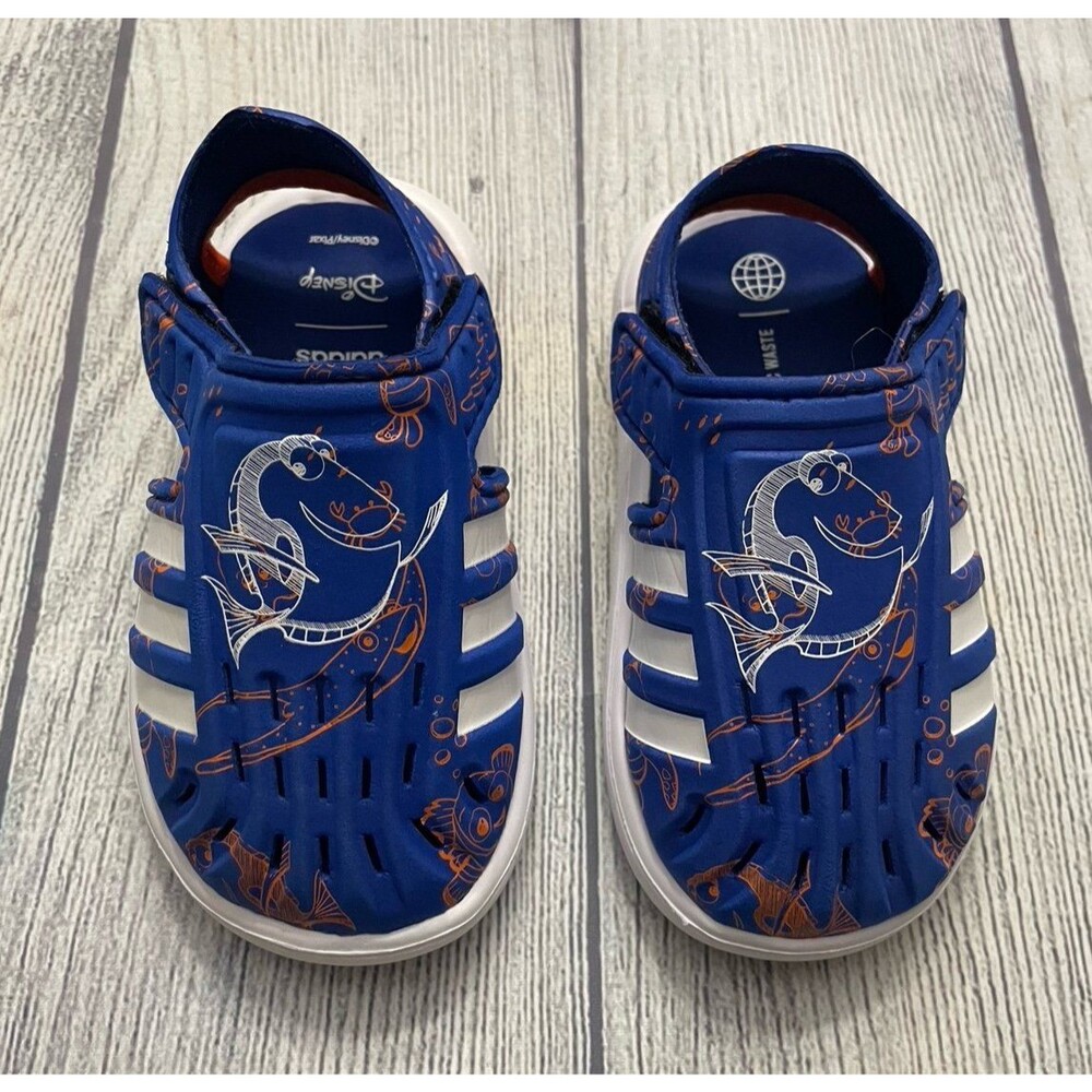 Blue Adidas Disney Finding Nemo Finding Dory Toddler Sandals Shoes, Size 6